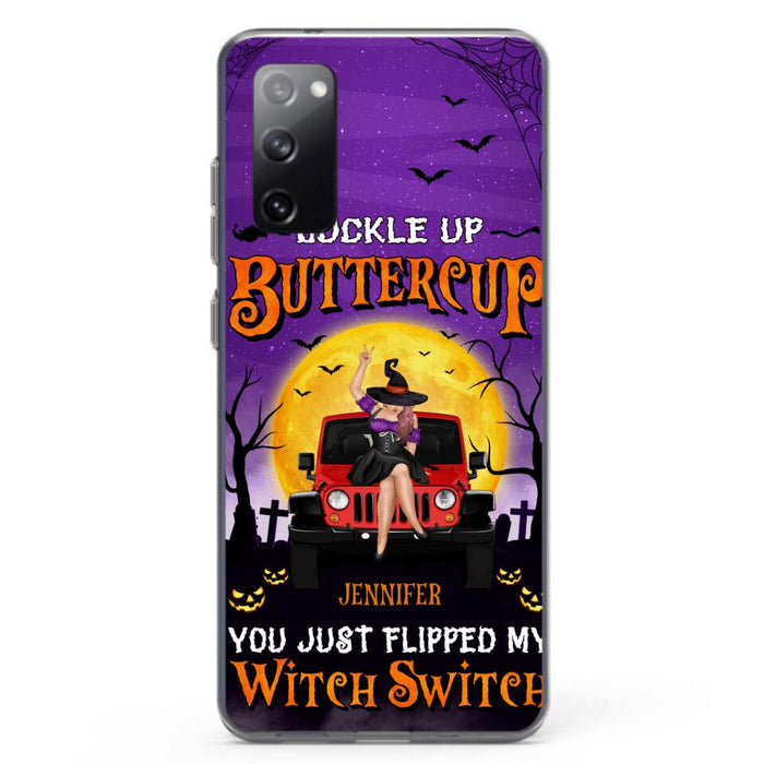 Custom Personalized Off-road Witch Phone Case - Halloween Gift Idea For Friends/Off-road Lovers - Case for iPhone & Samsung