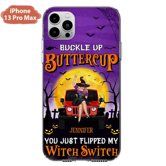 Custom Personalized Off-road Witch Phone Case - Halloween Gift Idea For Friends/Off-road Lovers - Case for iPhone & Samsung