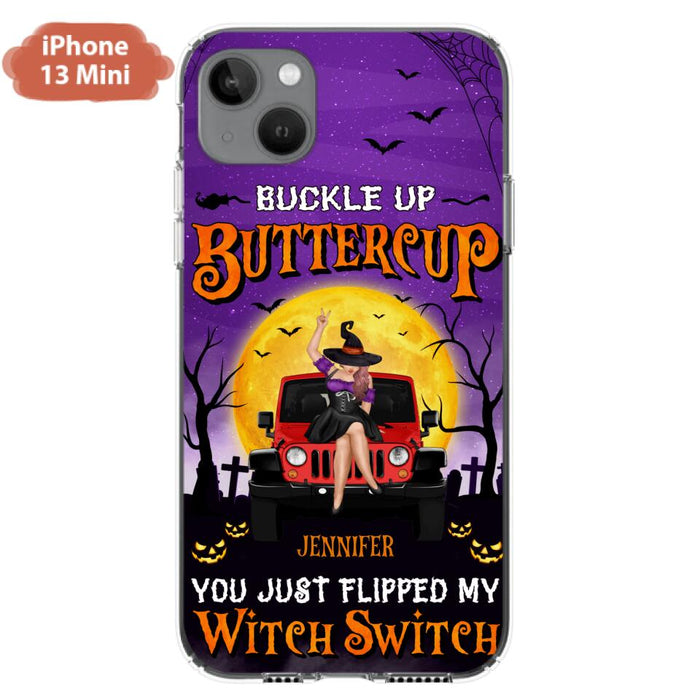 Custom Personalized Off-road Witch Phone Case - Halloween Gift Idea For Friends/Off-road Lovers - Case for iPhone & Samsung