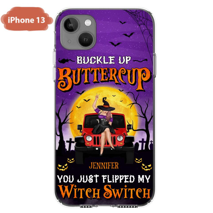 Custom Personalized Off-road Witch Phone Case - Halloween Gift Idea For Friends/Off-road Lovers - Case for iPhone & Samsung