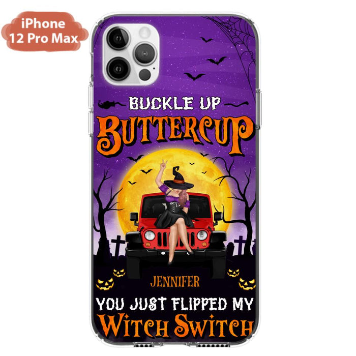 Custom Personalized Off-road Witch Phone Case - Halloween Gift Idea For Friends/Off-road Lovers - Case for iPhone & Samsung