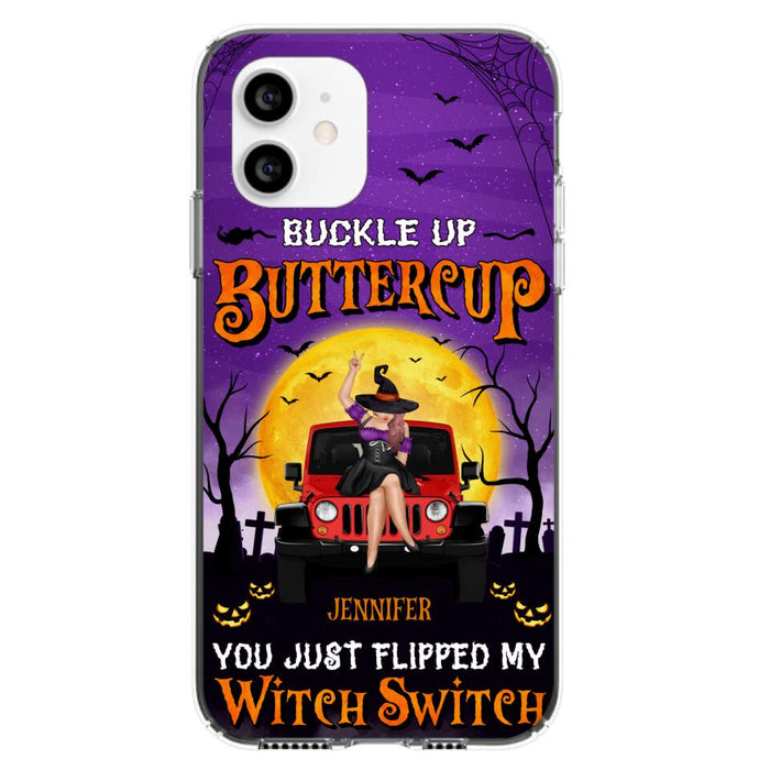 Custom Personalized Off-road Witch Phone Case - Halloween Gift Idea For Friends/Off-road Lovers - Case for iPhone & Samsung