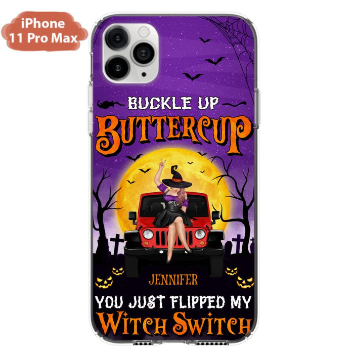 Custom Personalized Off-road Witch Phone Case - Halloween Gift Idea For Friends/Off-road Lovers - Case for iPhone & Samsung