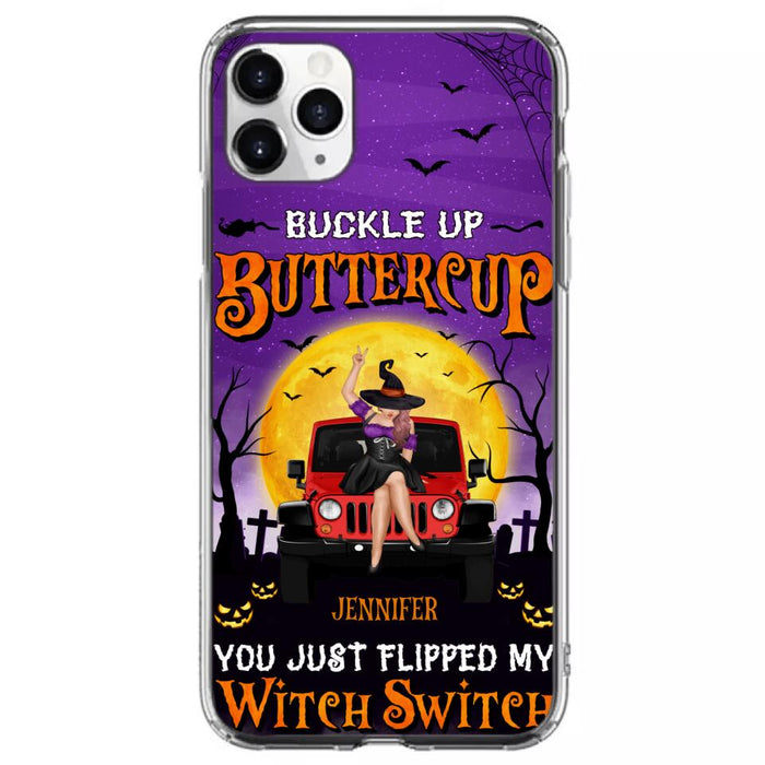 Custom Personalized Off-road Witch Phone Case - Halloween Gift Idea For Friends/Off-road Lovers - Case for iPhone & Samsung