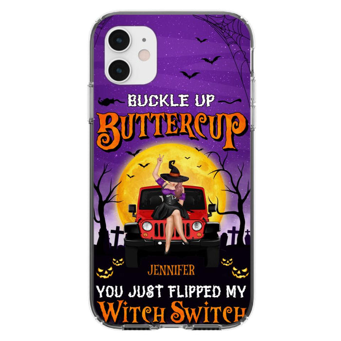 Custom Personalized Off-road Witch Phone Case - Halloween Gift Idea For Friends/Off-road Lovers - Case for iPhone & Samsung