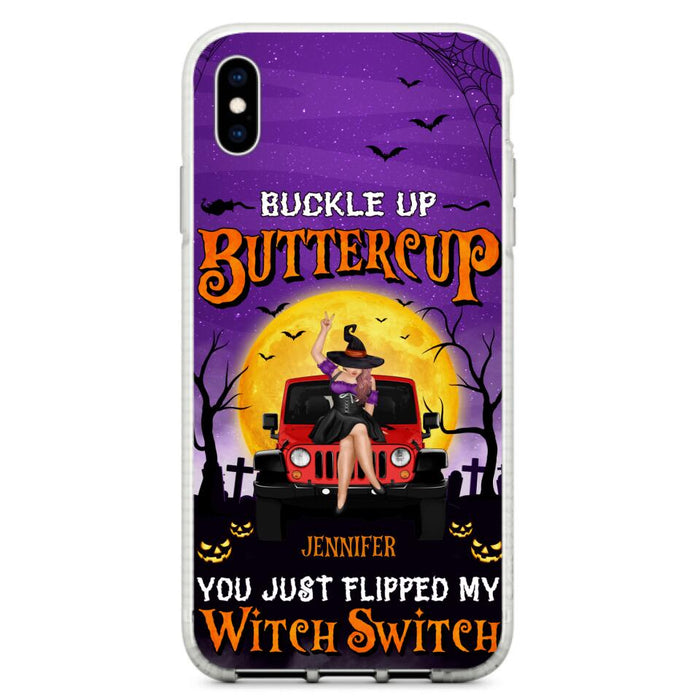 Custom Personalized Off-road Witch Phone Case - Halloween Gift Idea For Friends/Off-road Lovers - Case for iPhone & Samsung