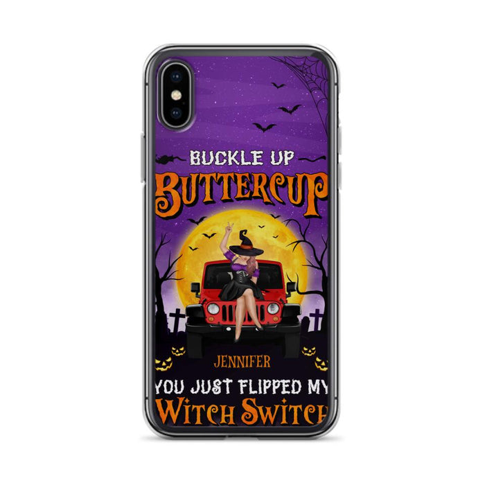 Custom Personalized Off-road Witch Phone Case - Halloween Gift Idea For Friends/Off-road Lovers - Case for iPhone & Samsung