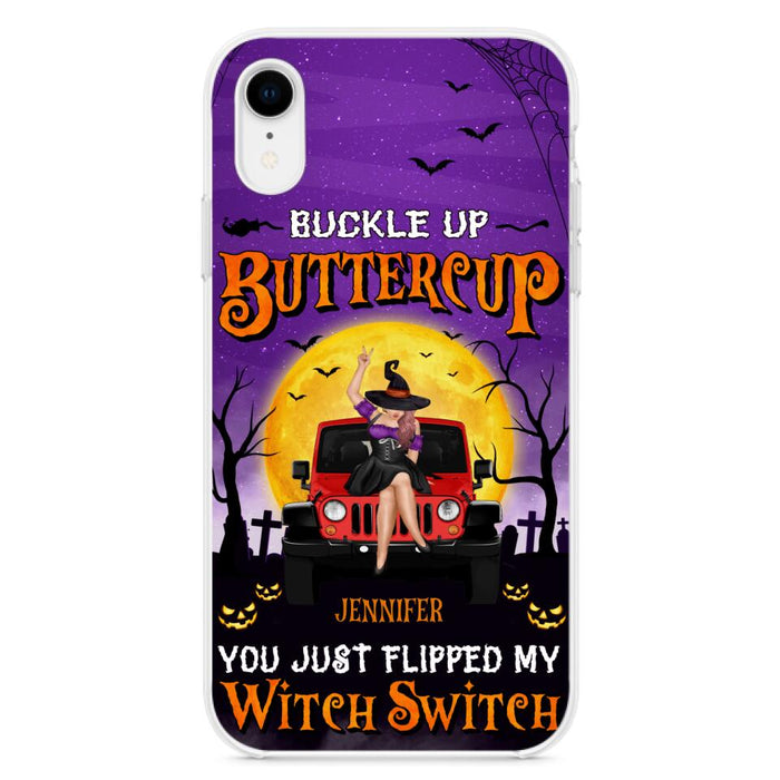 Custom Personalized Off-road Witch Phone Case - Halloween Gift Idea For Friends/Off-road Lovers - Case for iPhone & Samsung