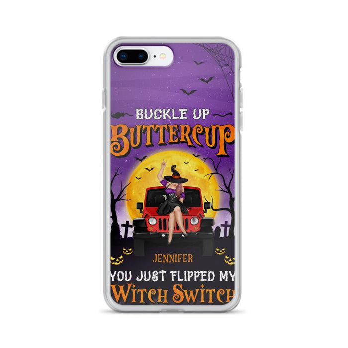 Custom Personalized Off-road Witch Phone Case - Halloween Gift Idea For Friends/Off-road Lovers - Case for iPhone & Samsung