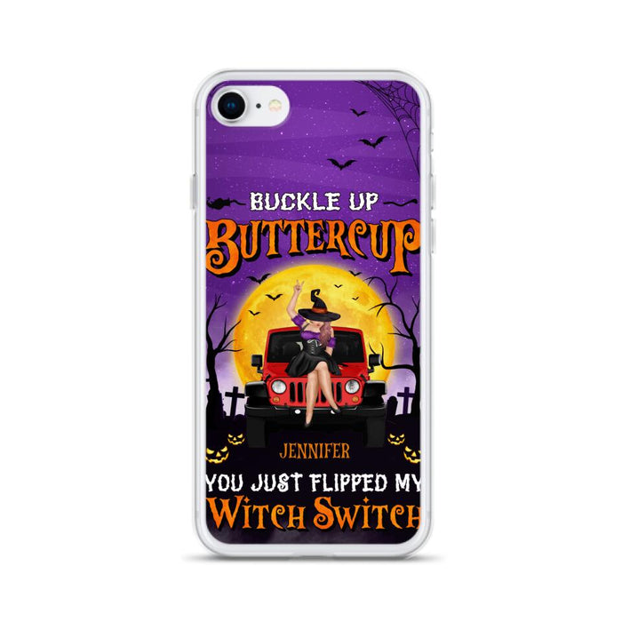 Custom Personalized Off-road Witch Phone Case - Halloween Gift Idea For Friends/Off-road Lovers - Case for iPhone & Samsung