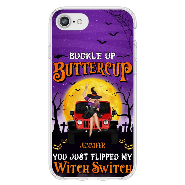 Custom Personalized Off-road Witch Phone Case - Halloween Gift Idea For Friends/Off-road Lovers - Case for iPhone & Samsung