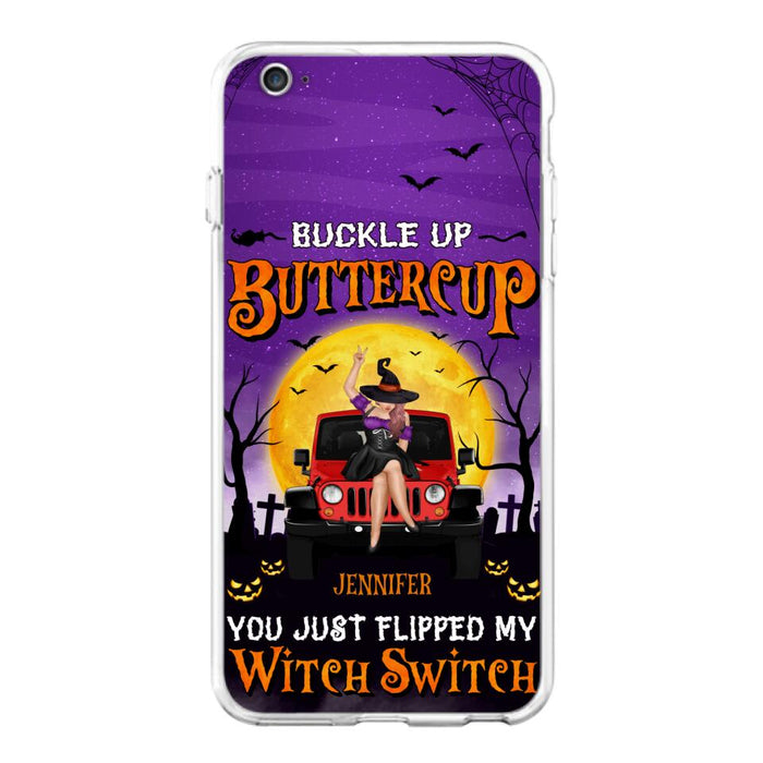 Custom Personalized Off-road Witch Phone Case - Halloween Gift Idea For Friends/Off-road Lovers - Case for iPhone & Samsung