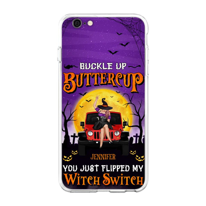 Custom Personalized Off-road Witch Phone Case - Halloween Gift Idea For Friends/Off-road Lovers - Case for iPhone & Samsung