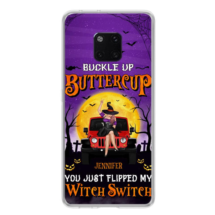 Custom Personalized Off-road Witch Phone Case - Halloween Gift Idea For Friends/Off-road Lovers - Case for Huawei, Xiaomi & Oppo