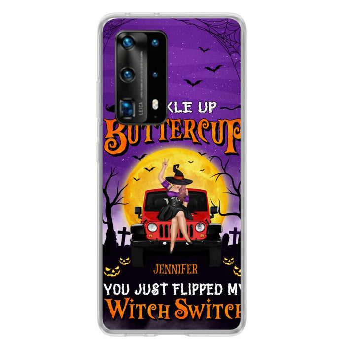 Custom Personalized Off-road Witch Phone Case - Halloween Gift Idea For Friends/Off-road Lovers - Case for Huawei, Xiaomi & Oppo