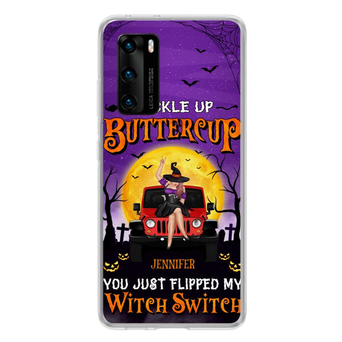 Custom Personalized Off-road Witch Phone Case - Halloween Gift Idea For Friends/Off-road Lovers - Case for Huawei, Xiaomi & Oppo