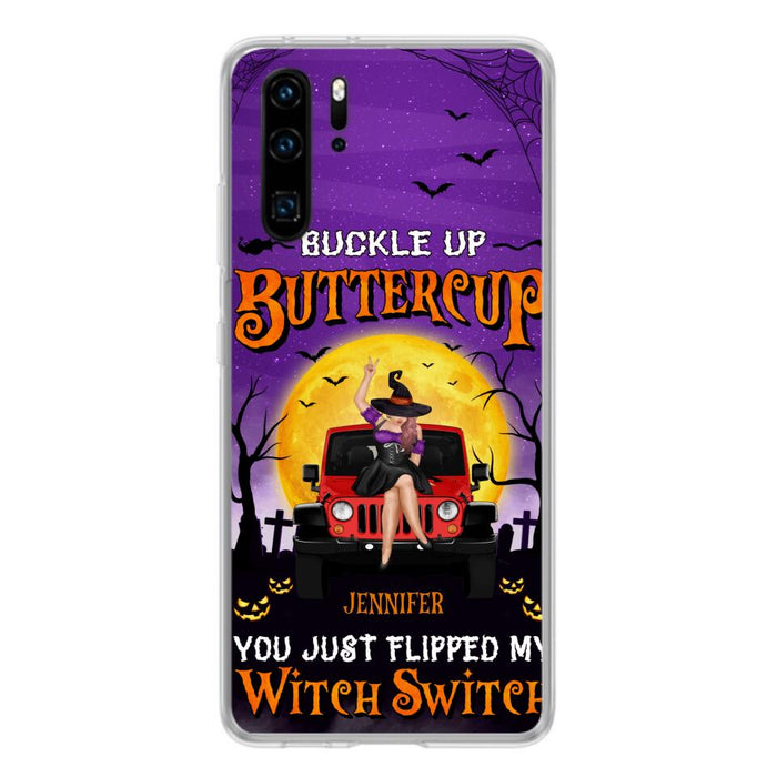 Custom Personalized Off-road Witch Phone Case - Halloween Gift Idea For Friends/Off-road Lovers - Case for Huawei, Xiaomi & Oppo