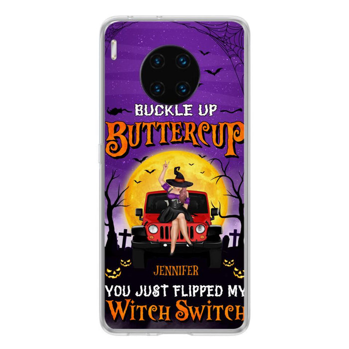 Custom Personalized Off-road Witch Phone Case - Halloween Gift Idea For Friends/Off-road Lovers - Case for Huawei, Xiaomi & Oppo