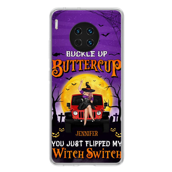 Custom Personalized Off-road Witch Phone Case - Halloween Gift Idea For Friends/Off-road Lovers - Case for Huawei, Xiaomi & Oppo