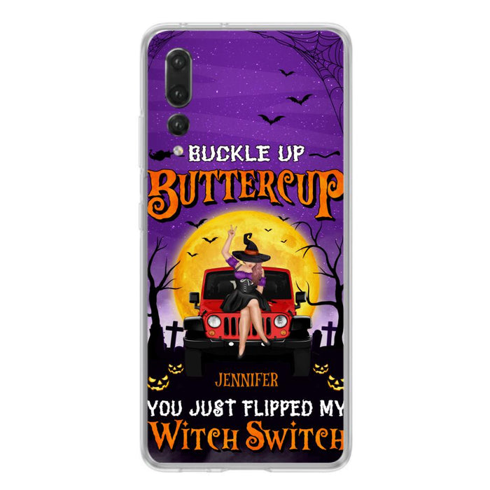 Custom Personalized Off-road Witch Phone Case - Halloween Gift Idea For Friends/Off-road Lovers - Case for Huawei, Xiaomi & Oppo