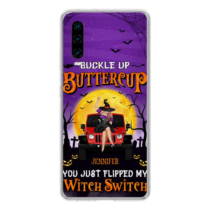 Custom Personalized Off-road Witch Phone Case - Halloween Gift Idea For Friends/Off-road Lovers - Case for Huawei, Xiaomi & Oppo