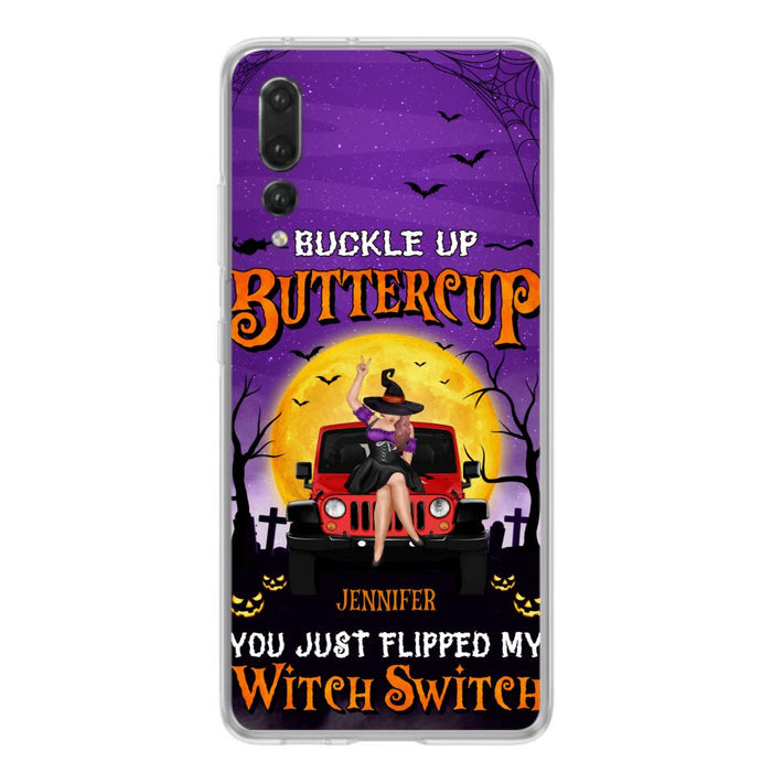 Custom Personalized Off-road Witch Phone Case - Halloween Gift Idea For Friends/Off-road Lovers - Case for Huawei, Xiaomi & Oppo