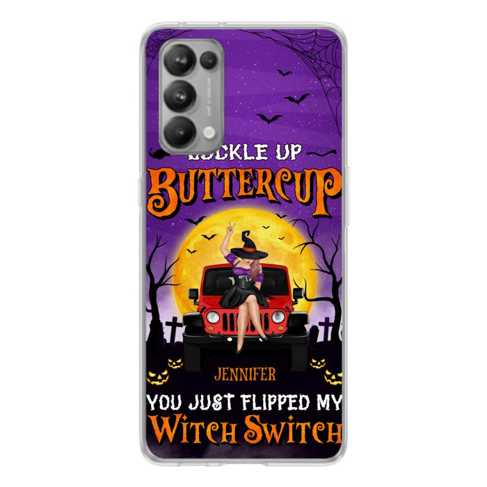 Custom Personalized Off-road Witch Phone Case - Halloween Gift Idea For Friends/Off-road Lovers - Case for Huawei, Xiaomi & Oppo