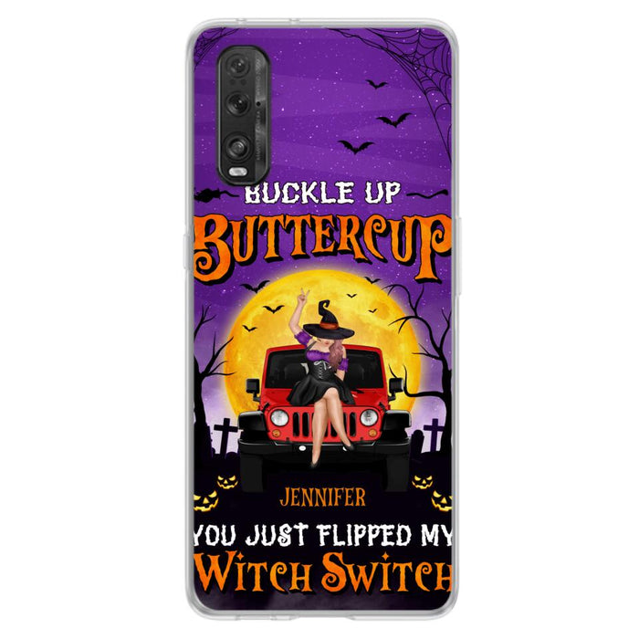 Custom Personalized Off-road Witch Phone Case - Halloween Gift Idea For Friends/Off-road Lovers - Case for Huawei, Xiaomi & Oppo