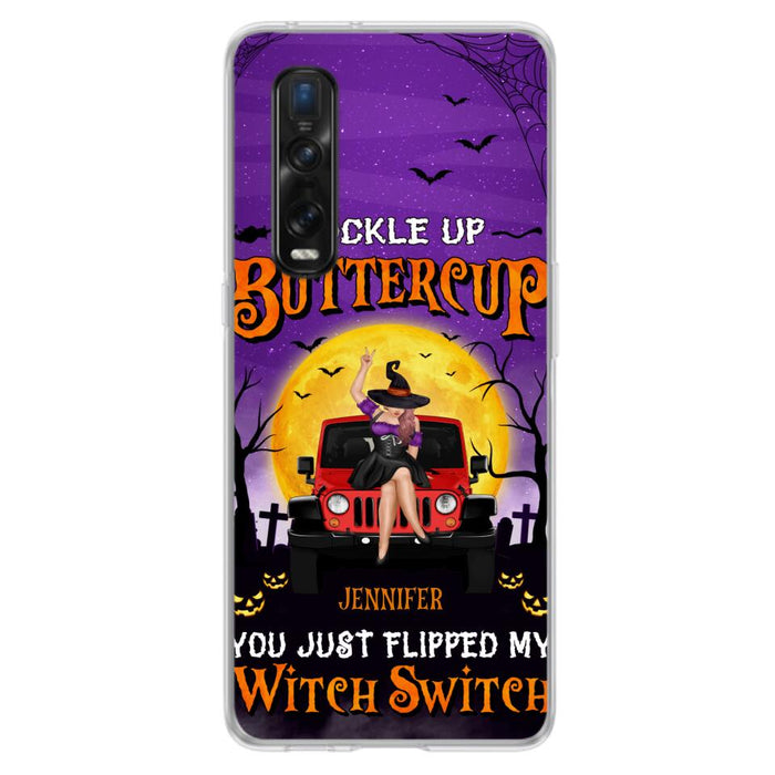 Custom Personalized Off-road Witch Phone Case - Halloween Gift Idea For Friends/Off-road Lovers - Case for Huawei, Xiaomi & Oppo