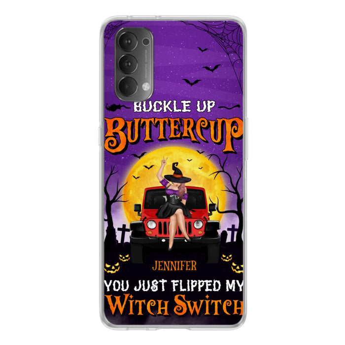 Custom Personalized Off-road Witch Phone Case - Halloween Gift Idea For Friends/Off-road Lovers - Case for Huawei, Xiaomi & Oppo