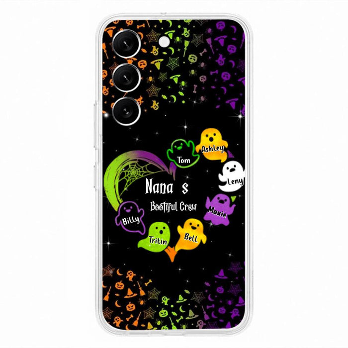 Custom Personalized Nana's Bootiful Crew iPhone/Samsung Case - Halloween gift for Grandma - Up to 7 Grandkids