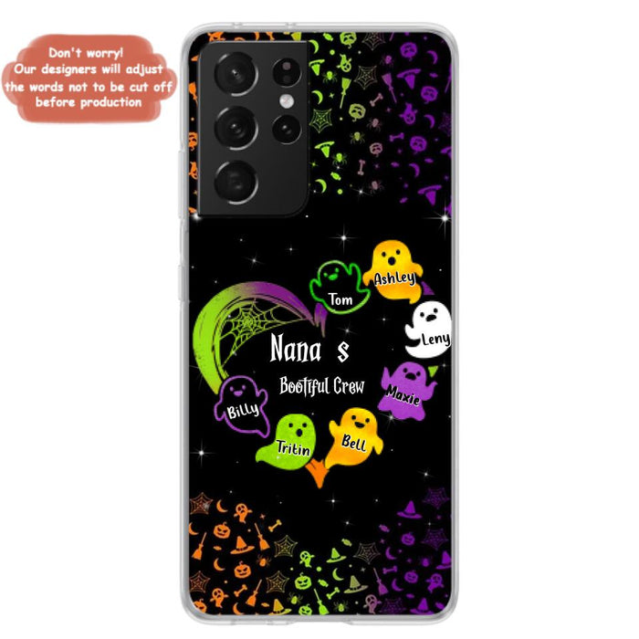 Custom Personalized Nana's Bootiful Crew iPhone/Samsung Case - Halloween gift for Grandma - Up to 7 Grandkids