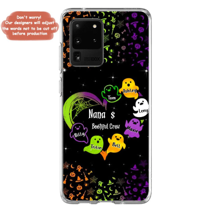 Custom Personalized Nana's Bootiful Crew iPhone/Samsung Case - Halloween gift for Grandma - Up to 7 Grandkids