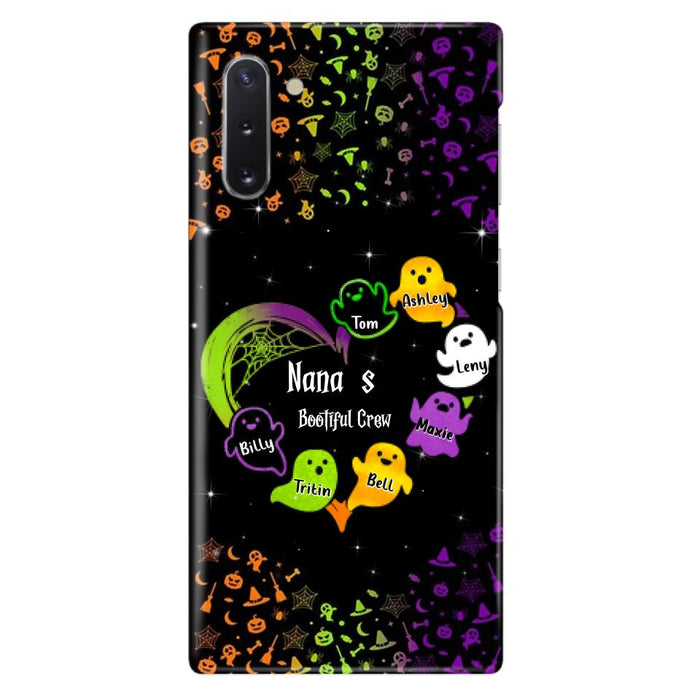 Custom Personalized Nana's Bootiful Crew iPhone/Samsung Case - Halloween gift for Grandma - Up to 7 Grandkids