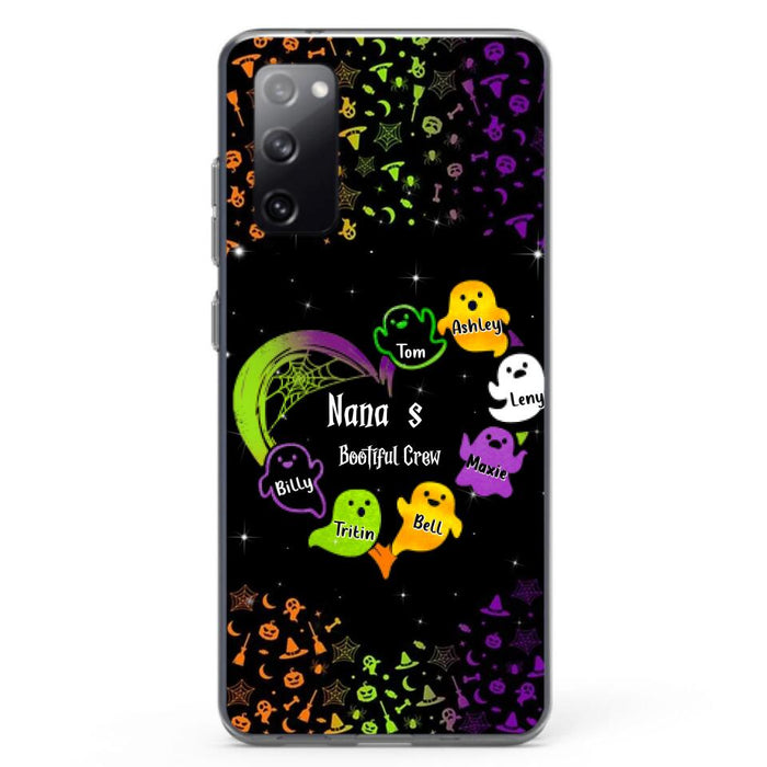 Custom Personalized Nana's Bootiful Crew iPhone/Samsung Case - Halloween gift for Grandma - Up to 7 Grandkids