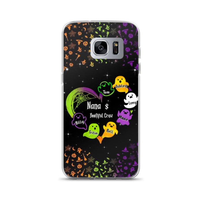 Custom Personalized Nana's Bootiful Crew iPhone/Samsung Case - Halloween gift for Grandma - Up to 7 Grandkids