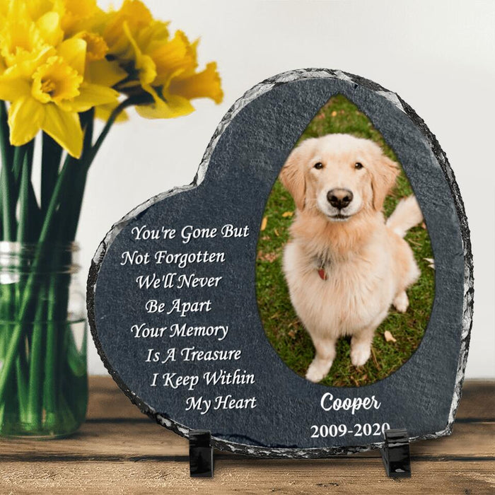 Custom Personalized Memorial Photo Heart Lithograph - Memorial Gift Idea for Pet Lovers - You're Gone But Not Forgotten