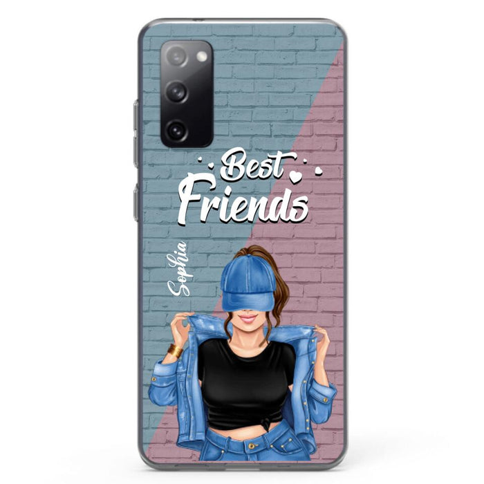 Custom Personalized Besties Phone Case - Gift For Friends/ Besties - Best Friends Forever And Ever - Case For iPhone And Samsung