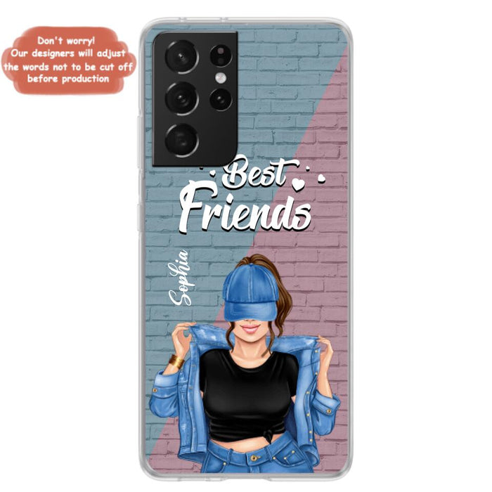 Custom Personalized Besties Phone Case - Gift For Friends/ Besties - Best Friends Forever And Ever - Case For iPhone And Samsung