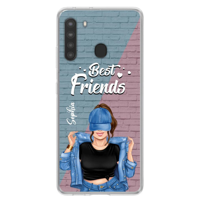 Custom Personalized Besties Phone Case - Gift For Friends/ Besties - Best Friends Forever And Ever - Case For iPhone And Samsung