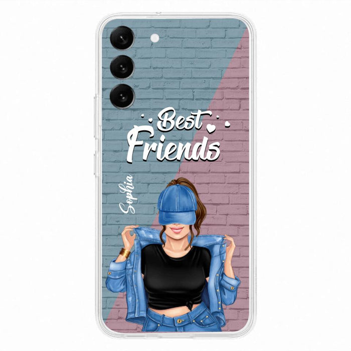 Custom Personalized Besties Phone Case - Gift For Friends/ Besties - Best Friends Forever And Ever - Case For iPhone And Samsung