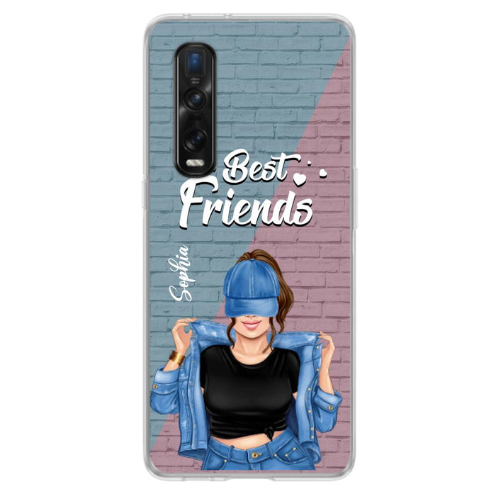 Custom Personalized Besties Phone Case - Gift For Friends/ Besties - Best Friends Forever And Ever - Case For Xiaomi, Oppo And Huawei