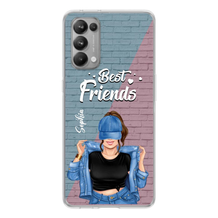 Custom Personalized Besties Phone Case - Gift For Friends/ Besties - Best Friends Forever And Ever - Case For Xiaomi, Oppo And Huawei