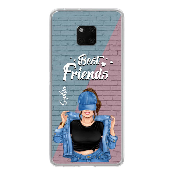 Custom Personalized Besties Phone Case - Gift For Friends/ Besties - Best Friends Forever And Ever - Case For Xiaomi, Oppo And Huawei