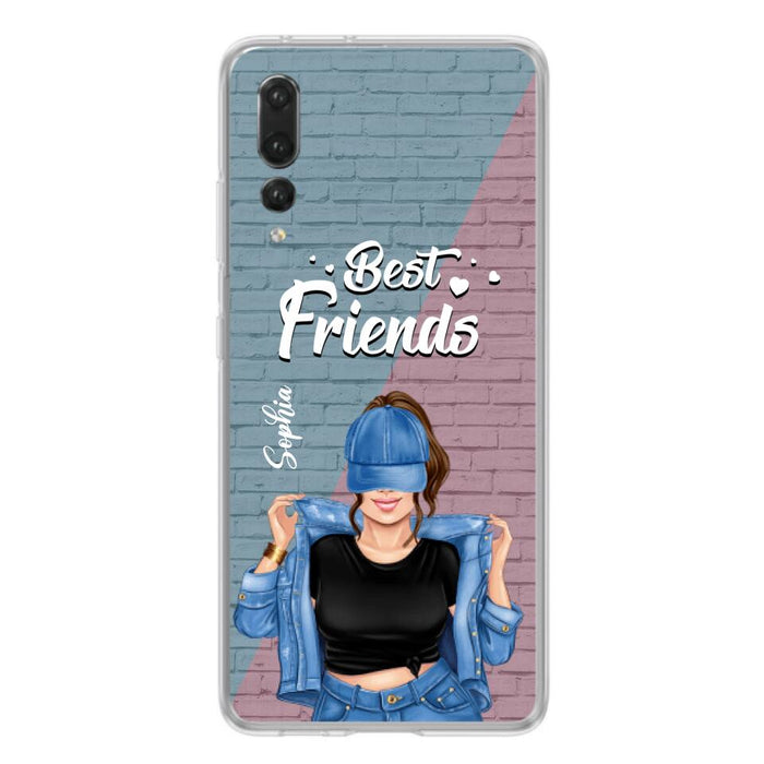 Custom Personalized Besties Phone Case - Gift For Friends/ Besties - Best Friends Forever And Ever - Case For Xiaomi, Oppo And Huawei