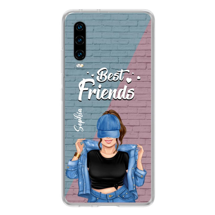 Custom Personalized Besties Phone Case - Gift For Friends/ Besties - Best Friends Forever And Ever - Case For Xiaomi, Oppo And Huawei