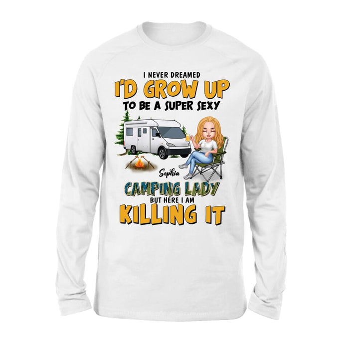 Custom Personalized Camping Queen Shirt - Gift Idea For Camping Lover - Camping Queen Classy Sassy And A Bit Smart Assy