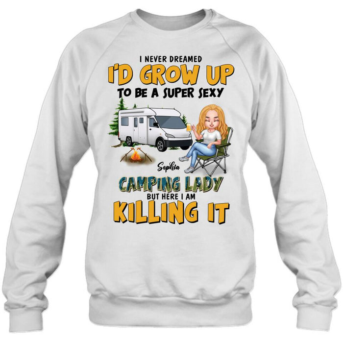 Custom Personalized Camping Queen Shirt - Gift Idea For Camping Lover - Camping Queen Classy Sassy And A Bit Smart Assy