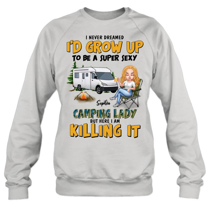 Custom Personalized Camping Queen Shirt - Gift Idea For Camping Lover - Camping Queen Classy Sassy And A Bit Smart Assy