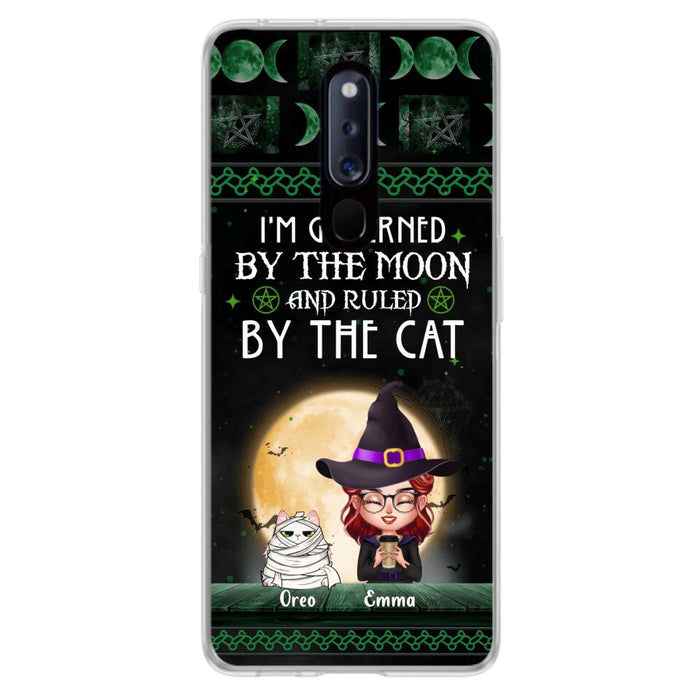 Custom Personalized Cats Witch Phone Case - Halloween Gift For Cat Lover - Governed By The Moon, Ruled By The Cats - Case For Xiaomi, Oppo And Huawei